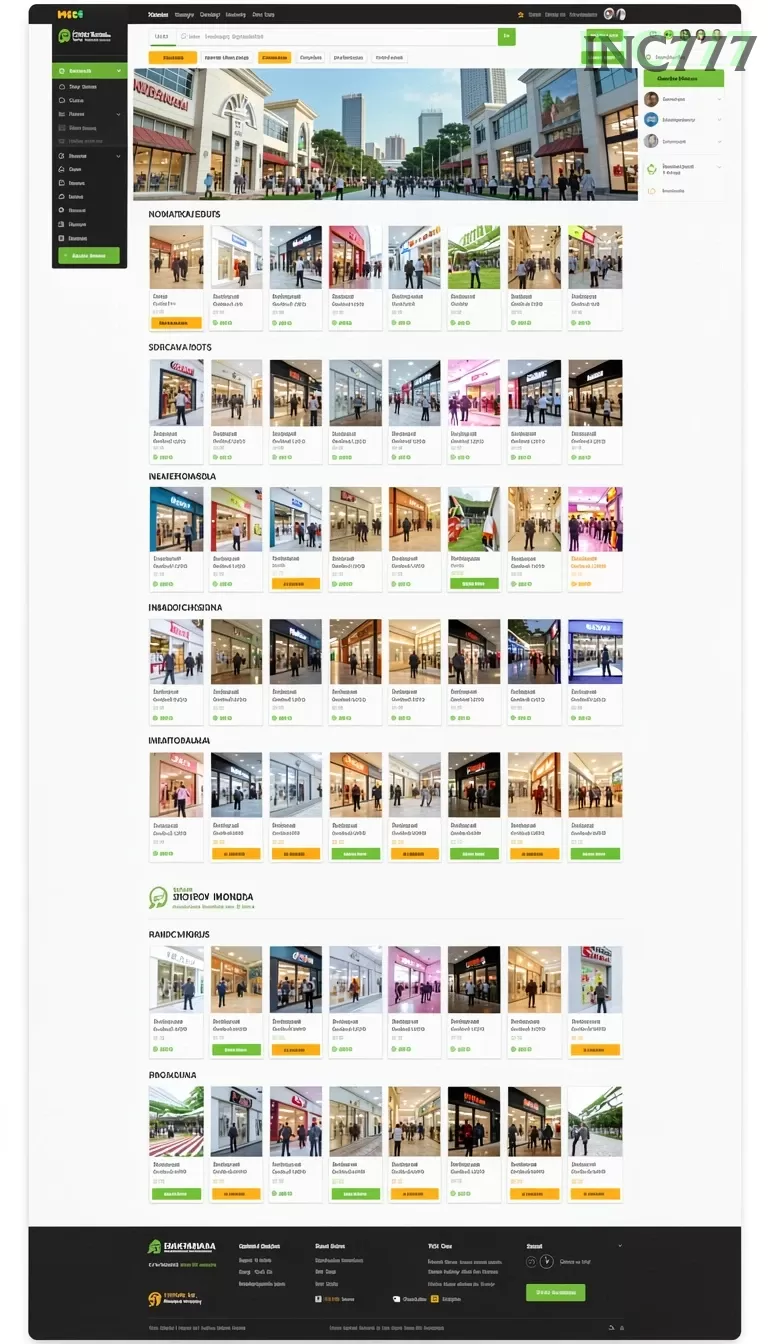 Cuplikan layar IDN777 — menu navigasi