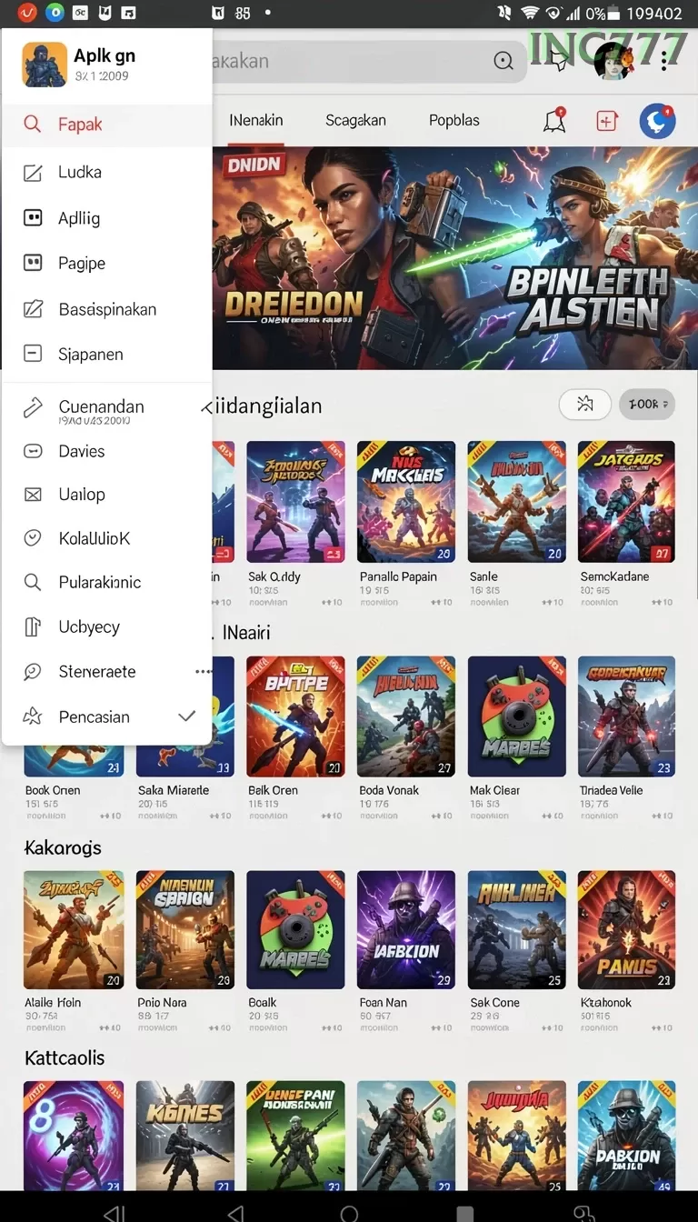 Cuplikan layar WIN199 — aktivitas