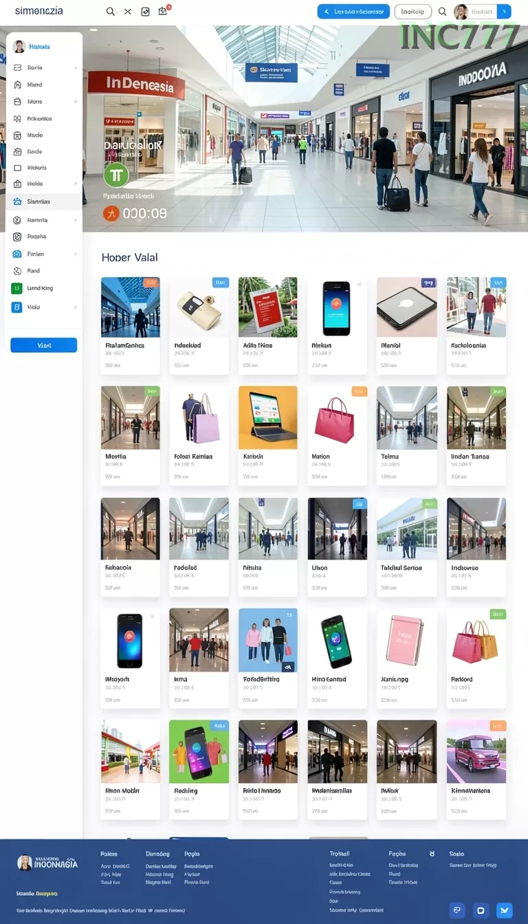 Cuplikan layar RV55 — menu navigasi